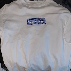 Mens white diamond supply co. Shirt size medium